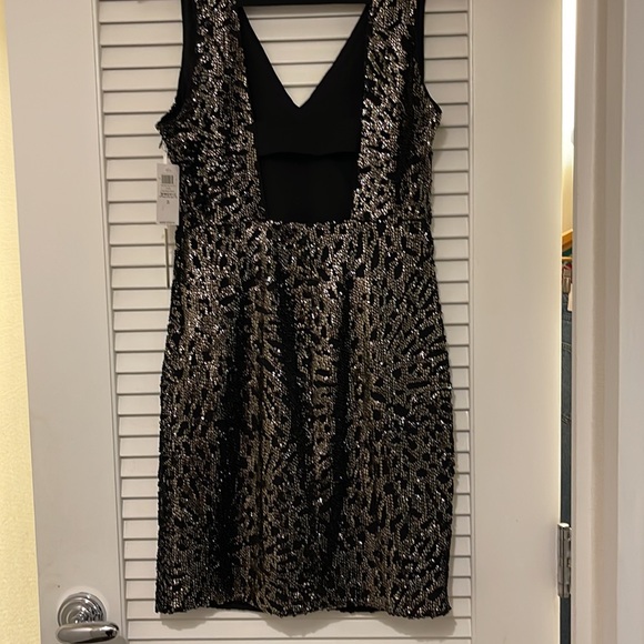 1.State Sparkly gold sequin party dress size S - Picture 10 of 17